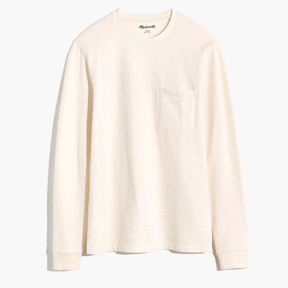 Relaxed Long-Sleeve Tee MEDIUM Ma953 - Picture 3 of 6